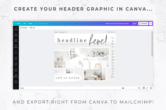 Mailchimp & Canva Template | Video | Email Templates ~ Creative Market