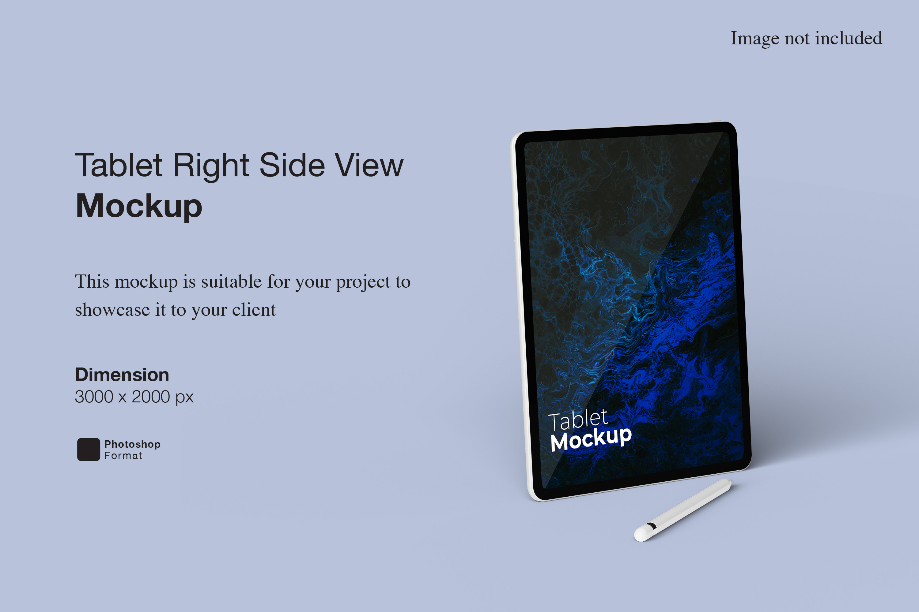 Download Tablet Right Side View Mockup | Creative Market