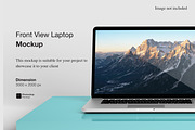 Download Front View Laptop Mockup | Creative Market