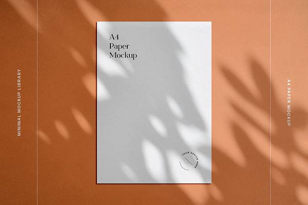 Minimal A4 Paper Mockup | Branding Mockups