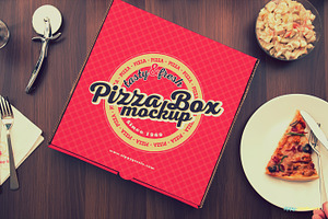 Download 5 Pizza Box Mockups Creative Photoshop Templates Creative Market PSD Mockup Templates