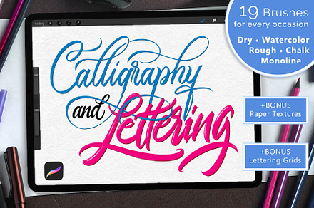 Chalk Dust - Procreate Lettering Kit - Ian Barnard