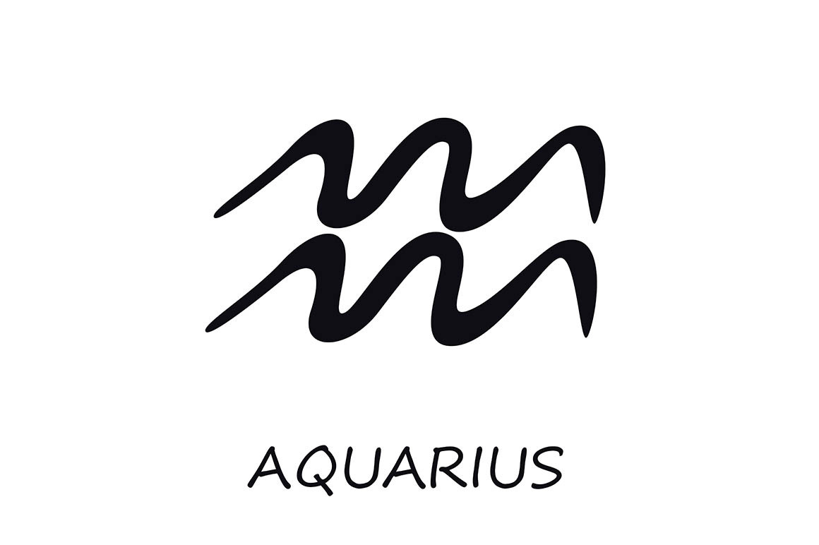 Aquarius zodiac sign | Object Illustrations ~ Creative Market