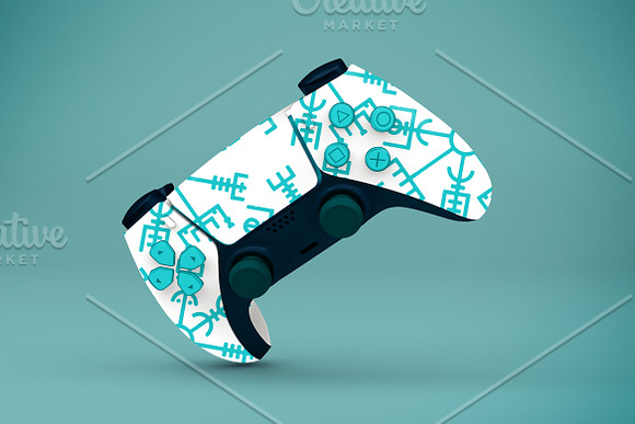 Chevron PS5 Controller Skin - Rose Gold Herringbone