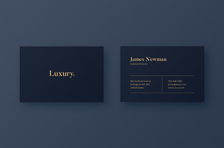 Luxury Red Blue Business Card Template - Graphicsegg