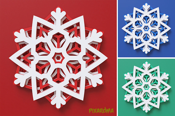 Download Snowflake 02 3d Layered Svg Cut File Pre Designed Vector Graphics Creative Market