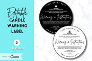 Candle Warning Label Template v2 – 413 Studio Design Co