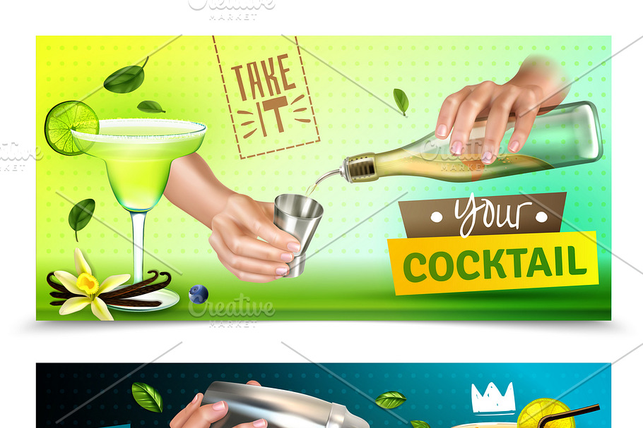 Bartender Realistic Illustration Pre Designed Photoshop Graphics ~ Creative Market 