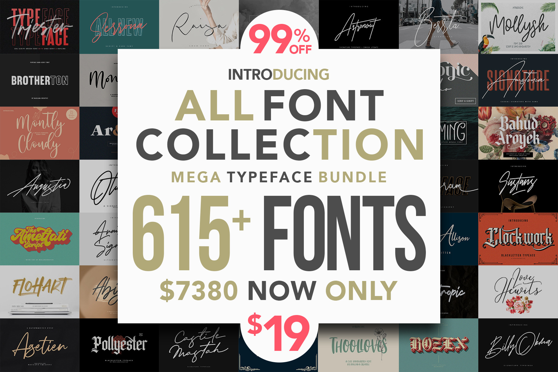 3000 FONTS MEGA BUNDLE Instant Download Handwritten Font 