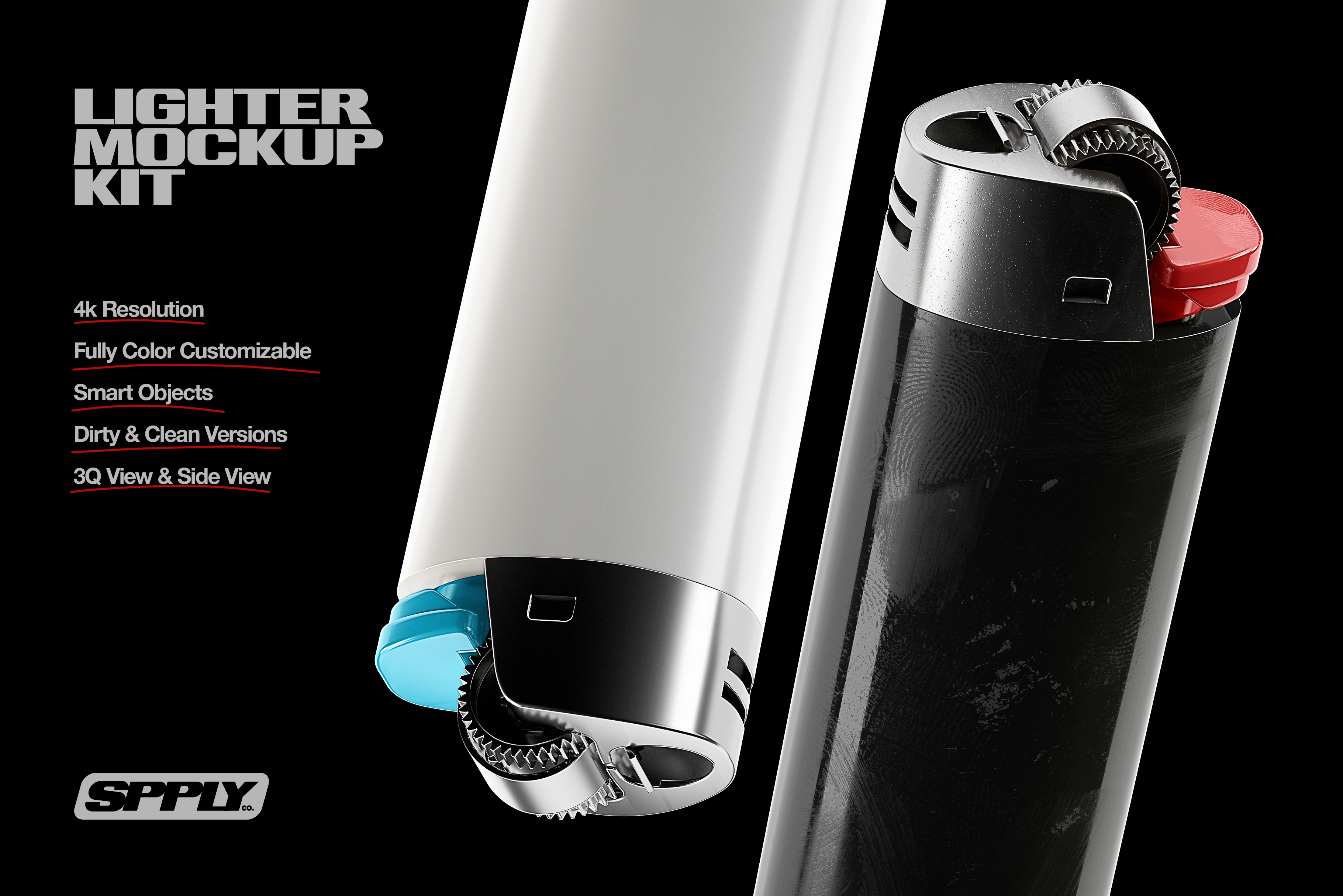 Download Lighter Mock Up Kit Creative Market