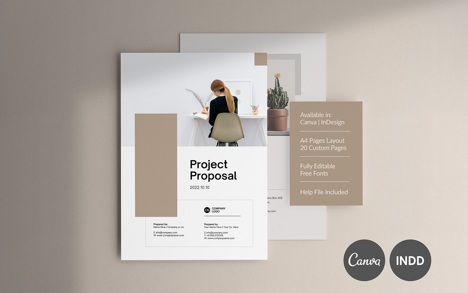 research proposal template canva