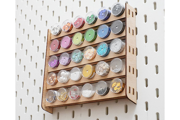 Acrylic Paint Organizer, Pegboard Accessories, Paint Holder Rack, Laser Cut  File, Glowforge, for 3mm Wood, Digital File 