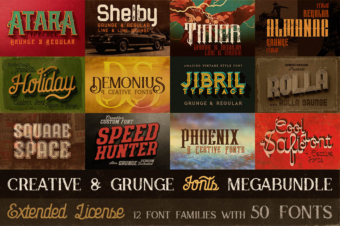 SALE Creative Fonts Mega Bundle | Script Fonts ~ Creative Market