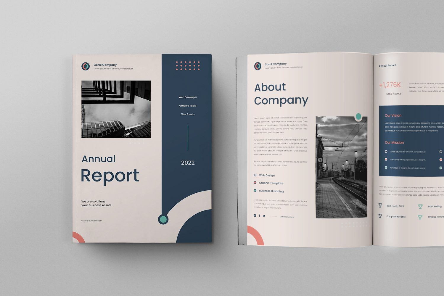 Annual Report | Brochure Templates ~ Creative Market