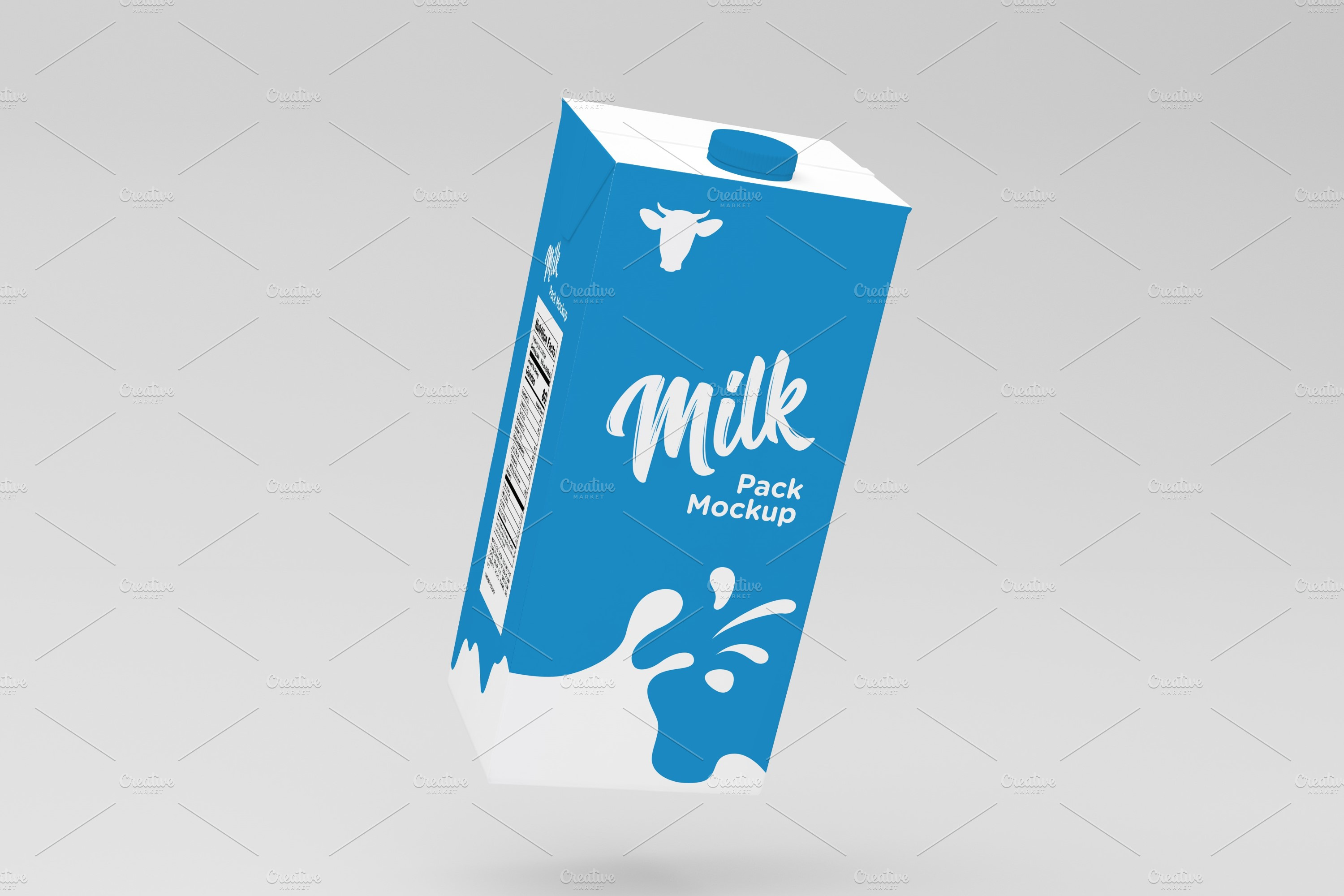 Milk Pack Packaging Mockup Merchandise Mockups Creative Market