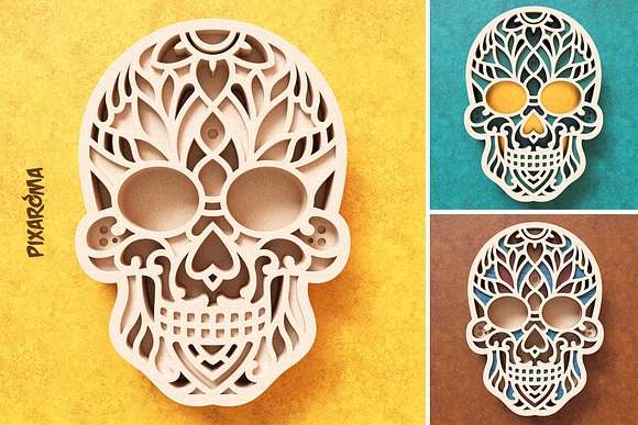 Sugar Skull SVG Cut File