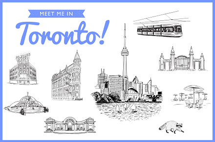 Toronto vector skyline | Illustrations ~ Creative Market