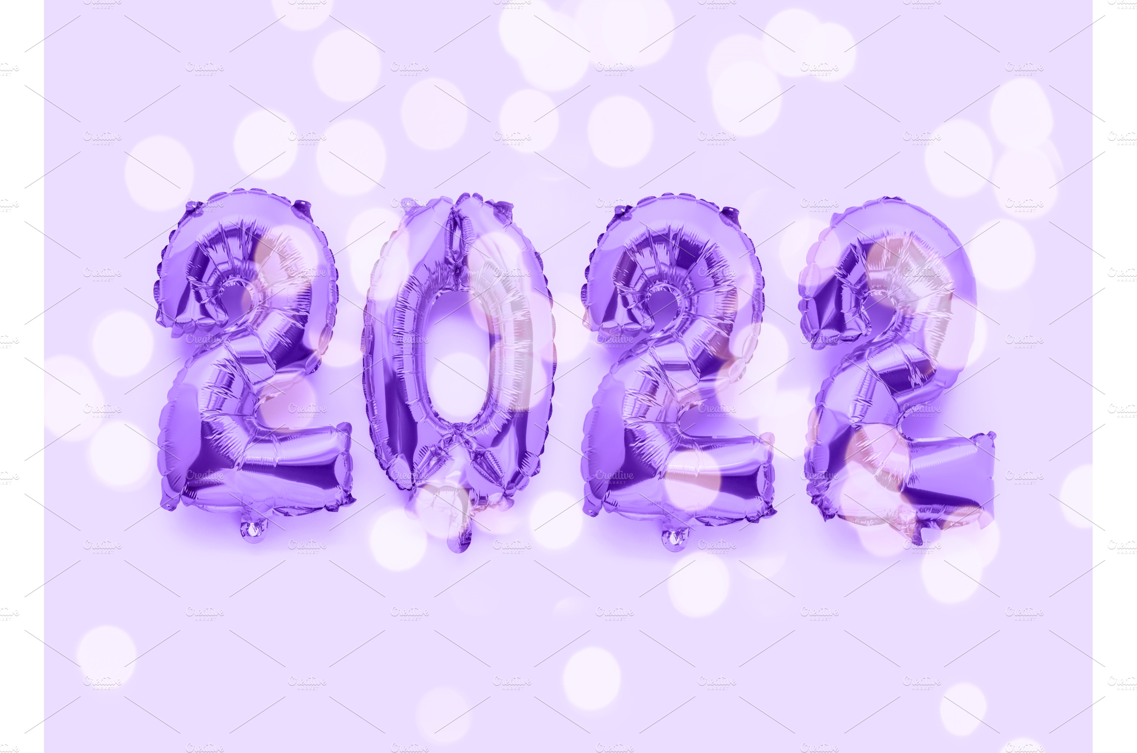 2022 new year numbers in foil | High-Quality Holiday Stock Photos ~ Creative Market