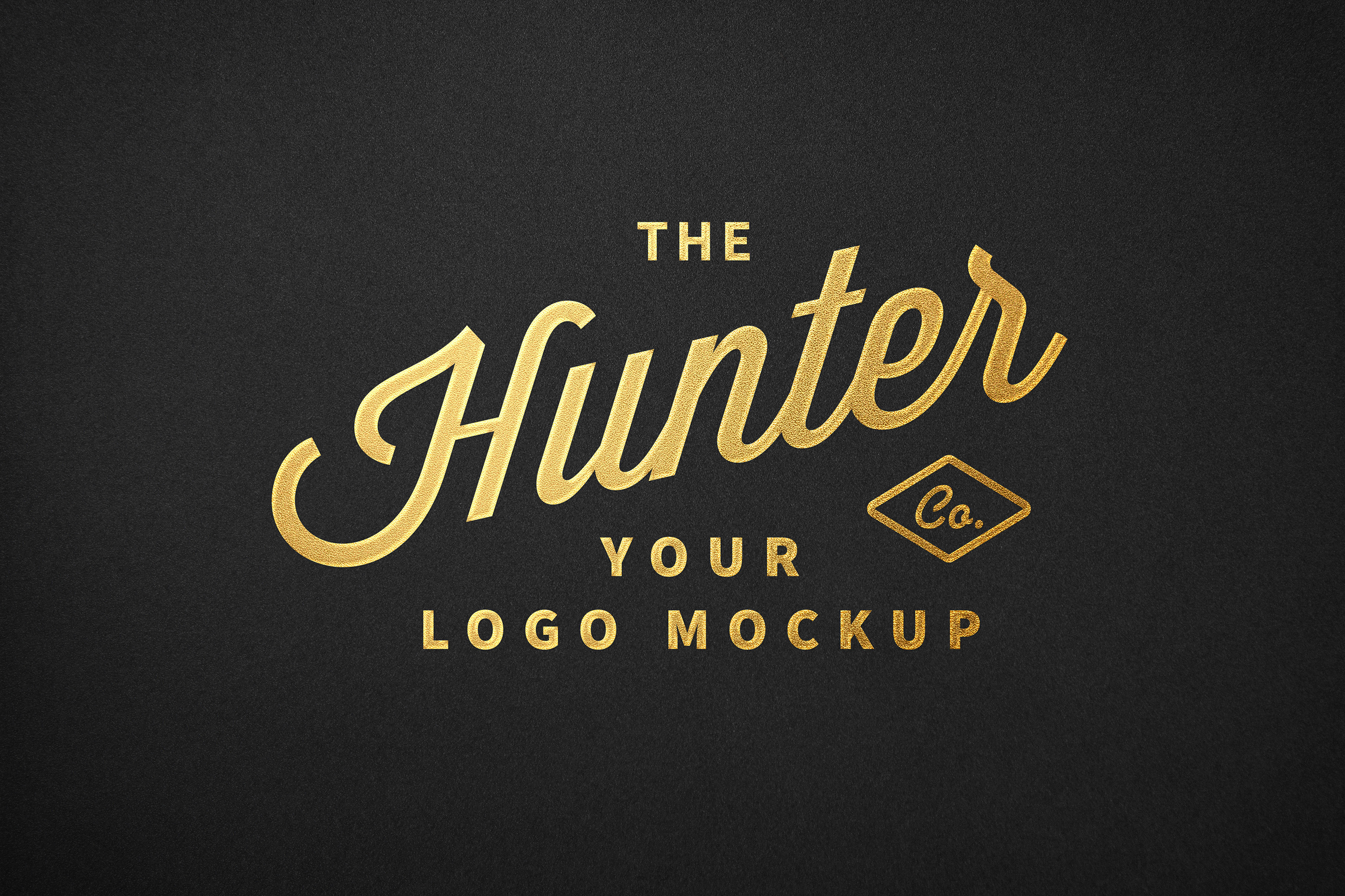 Gold Foil Lettering Logo Mockup | Photoshop Templates ~ Creative Market