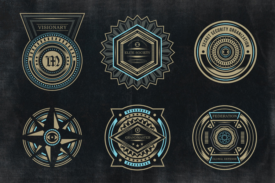 Secret Society Badges 3 | Graphic Objects ~ Creative Market