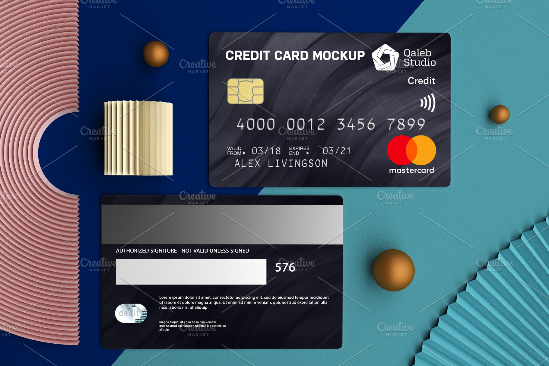 Credit Card Top View | Business Images ~ Creative Market