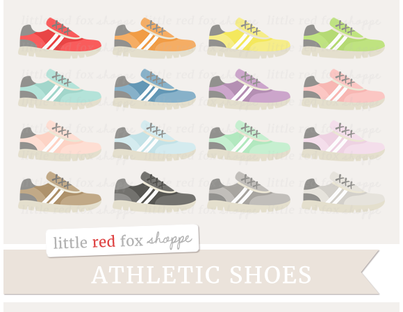 Athletic Shoe Clipart | Custom-Designed Illustrations ~ Creative Market