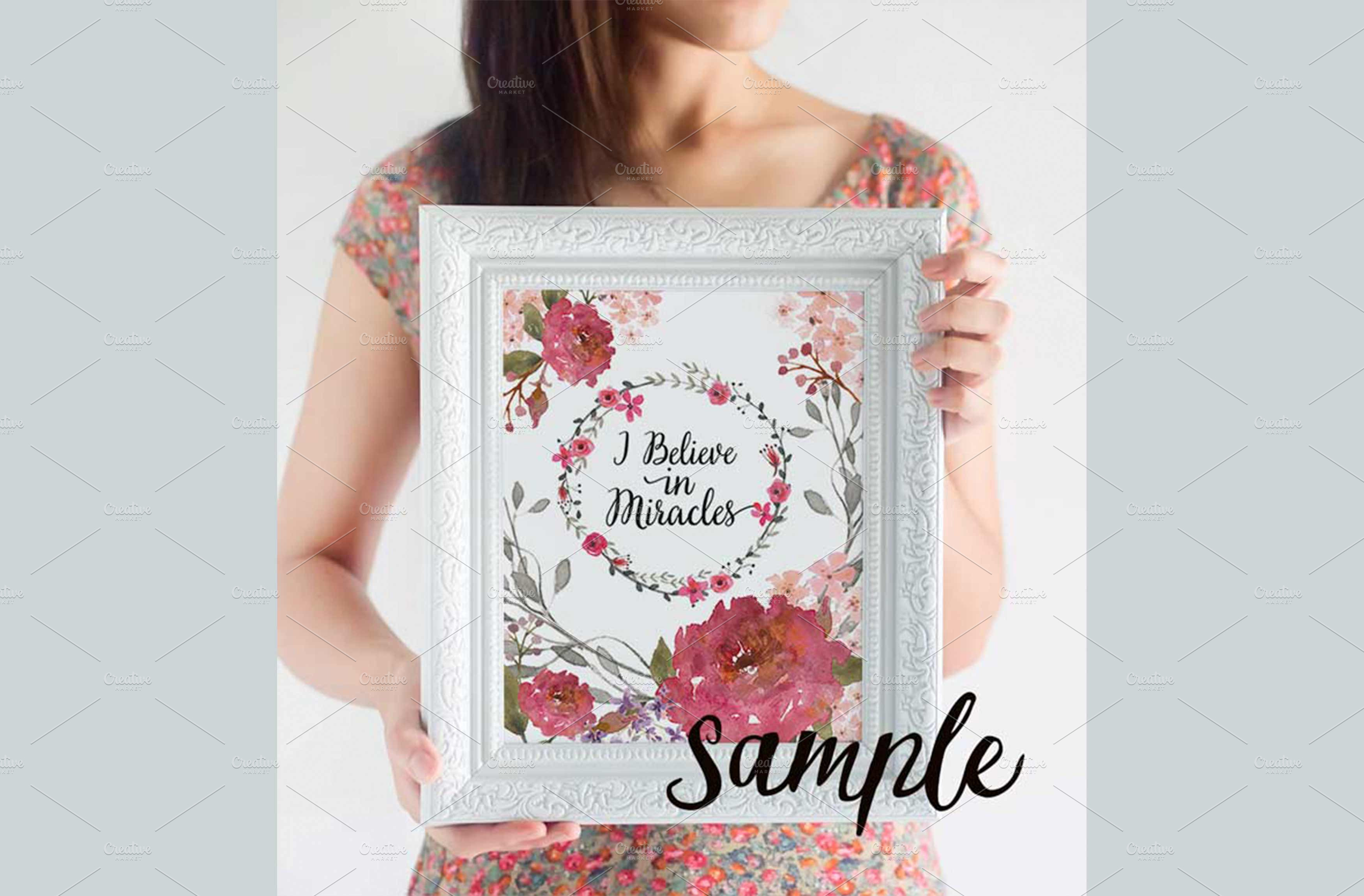 Download White Frame Mock Up for Display | High-Quality Stock ...