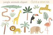 Jungle Animals - Olive