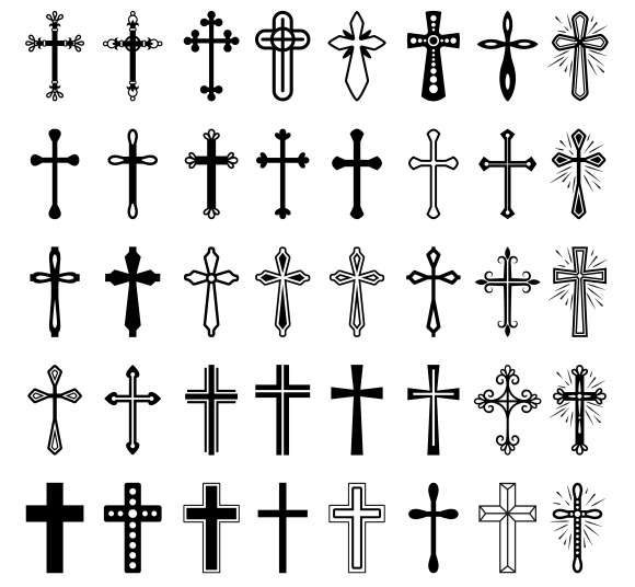 Christian cross icons | Background Graphics ~ Creative Market