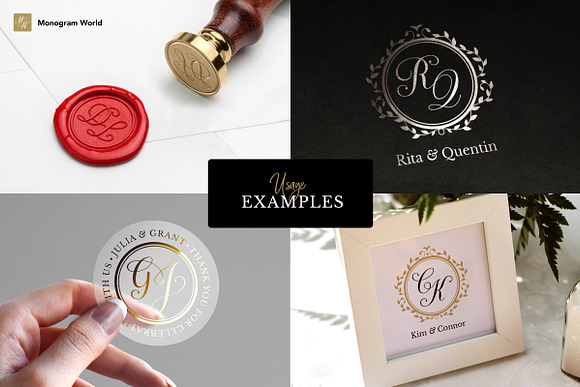 Wedding Monogram DS  Branding & Logo Templates ~ Creative Market