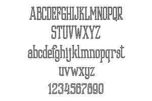 Image Details INH_18984_22307 - Retro font alphabet and numbers