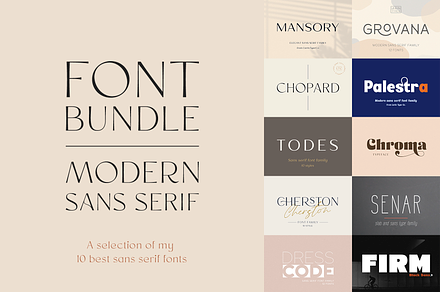 Sans Serif Fonts | Creative Market