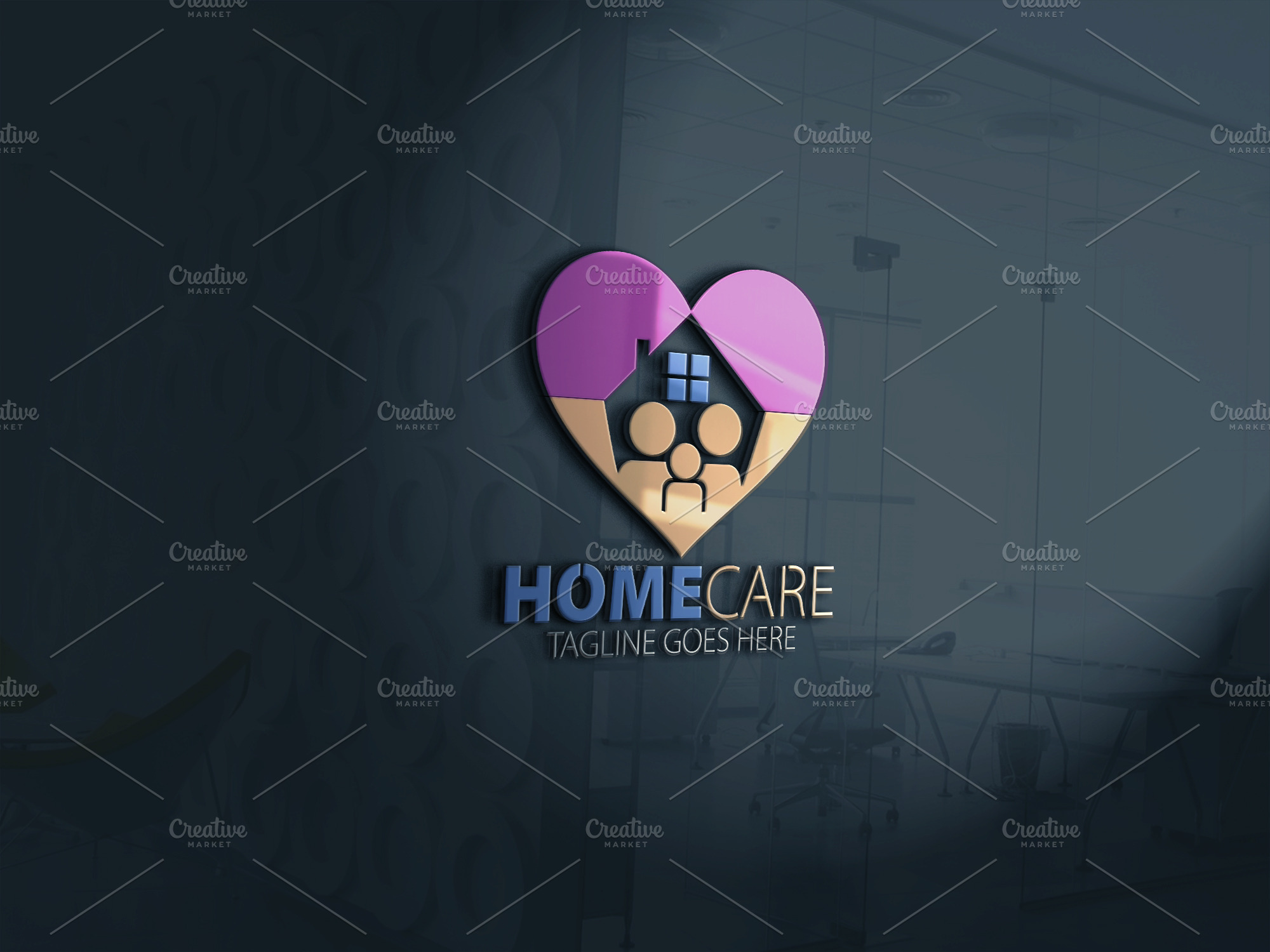 Home Care Logo Version4 | Branding & Logo Templates ~ Creative Market