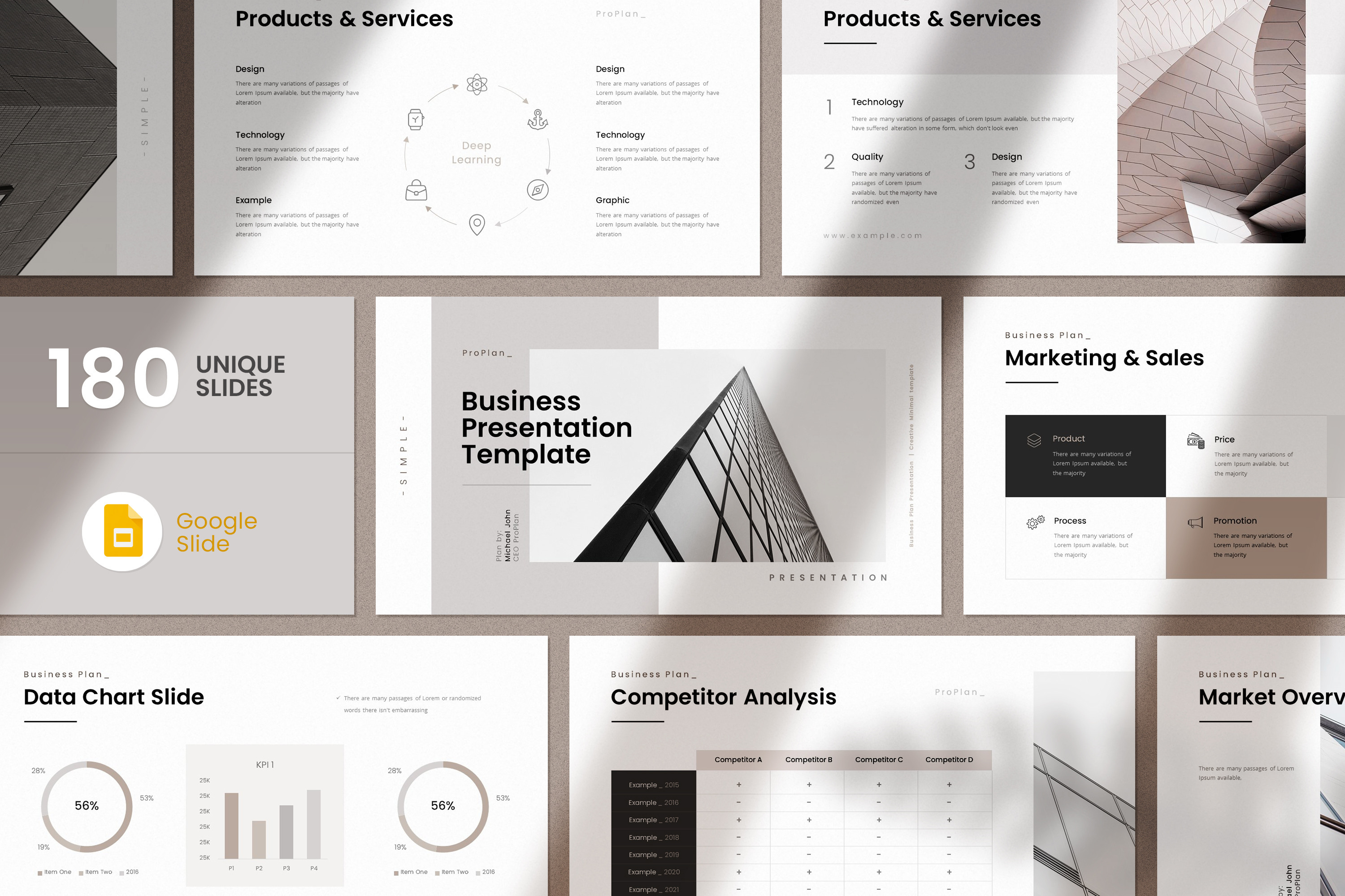 business plan presentation template google slides