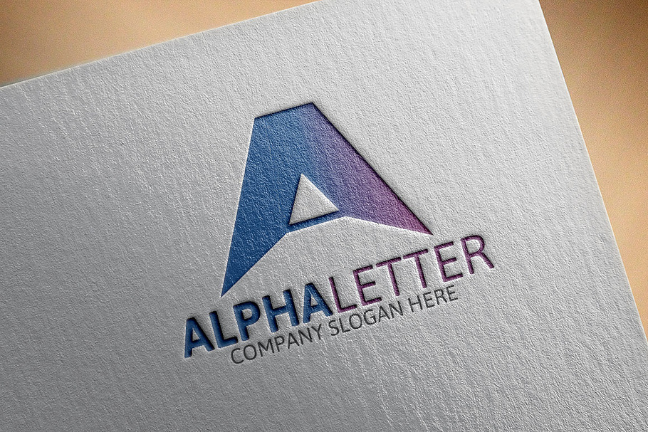 Alpha Letter Logo | Creative Illustrator Templates ~ Creative Market