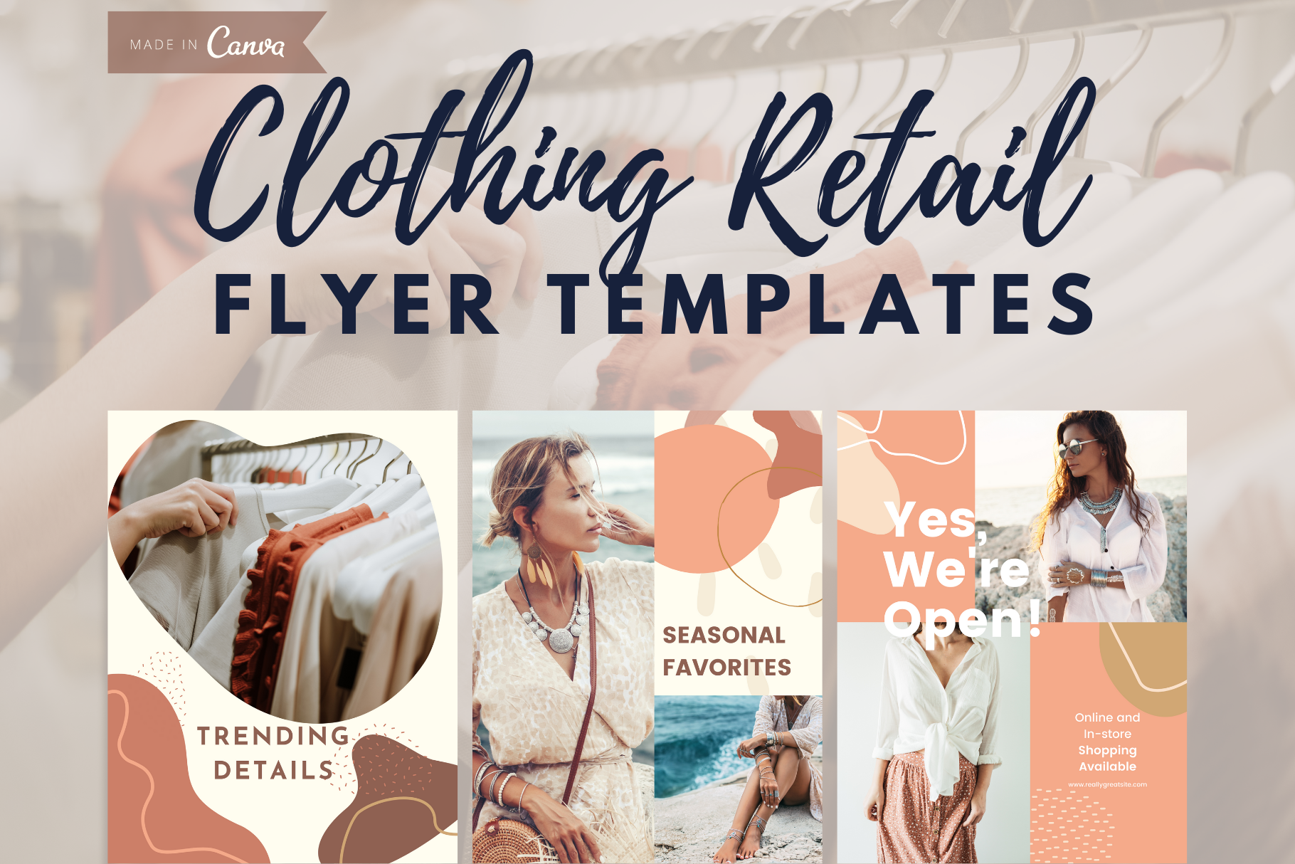 Clothing Retail Flyer Canva Templates | Creative Market