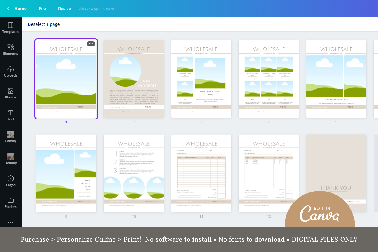 How To Create A Catalogue On Canva