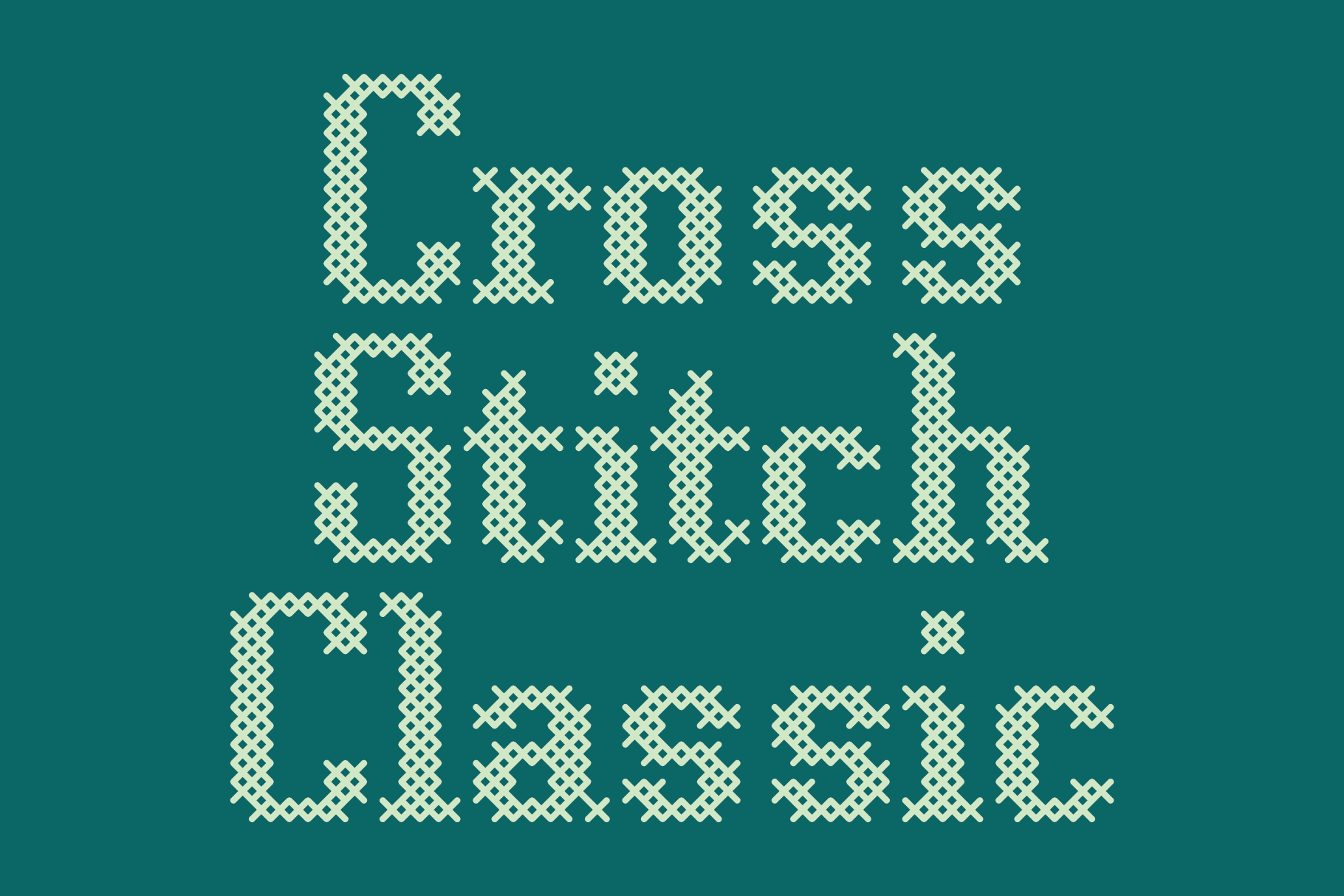 Cross Stitch Classic Font | Fonts ~ Creative Market