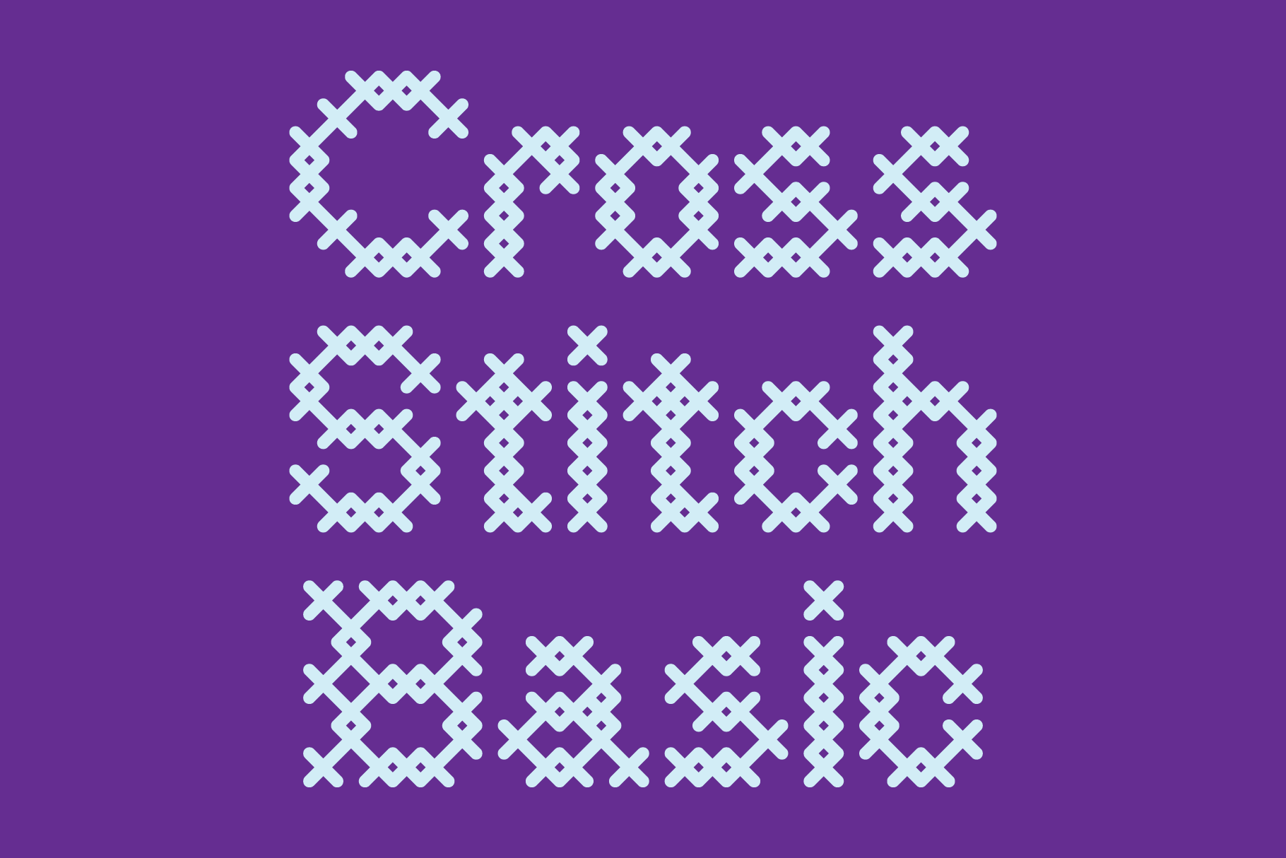 Cross Stitch Basic Font | Fonts ~ Creative Market