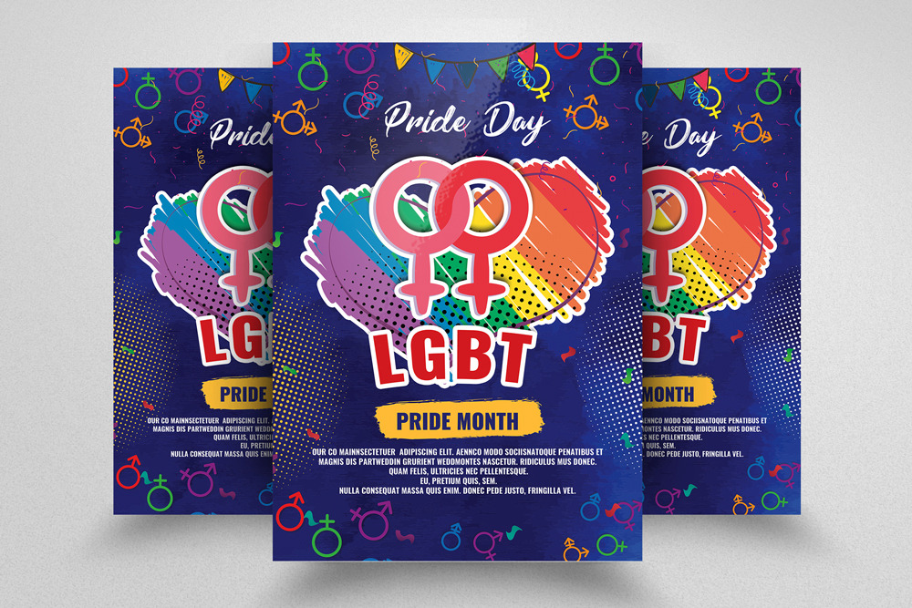 LGBT Pride Celebration Flyer | Flyer Templates ~ Creative Market