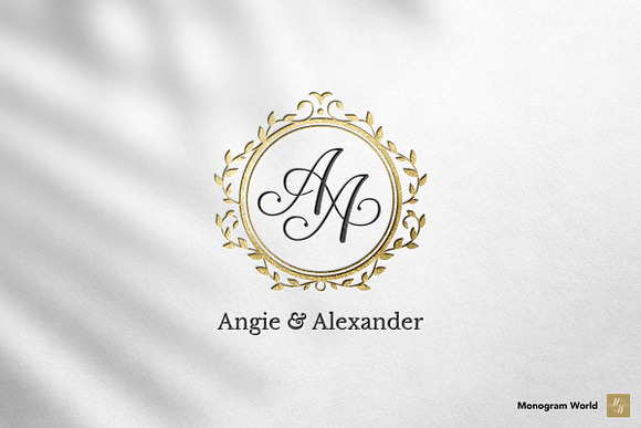 Wedding Monogram MA  Branding & Logo Templates ~ Creative Market