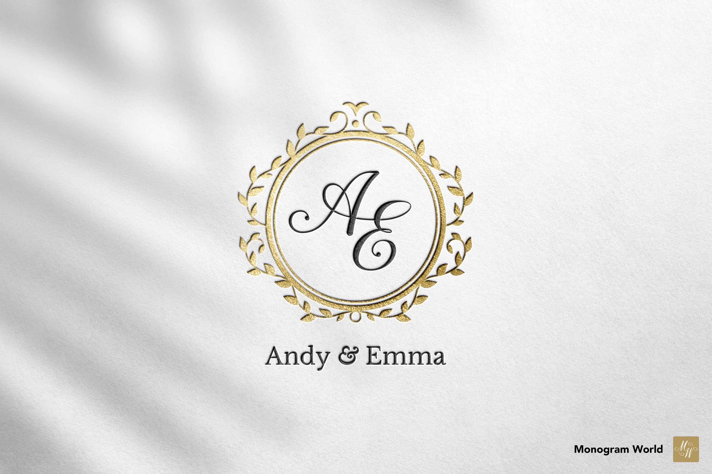 Wedding Monogram Initials Wedding Logo Wedding Monogram AE 