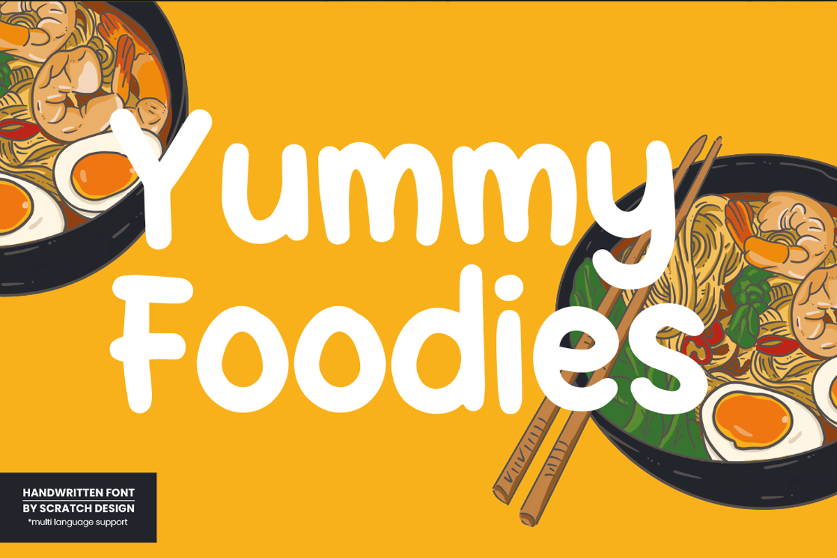 Yummy Font Creative Market