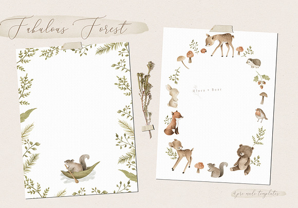 Woodland Babies Wrapping Paper by Florandbear