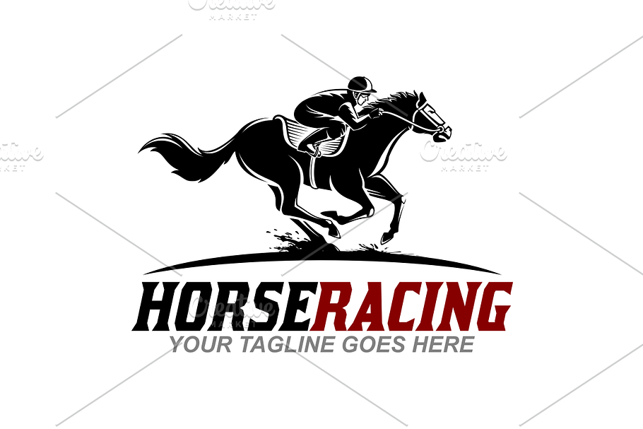 Horse Racing Logo | Creative Illustrator Templates ~ Creative Market