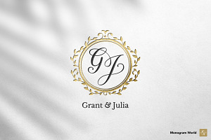 Wedding Monogram PM  Branding & Logo Templates ~ Creative Market