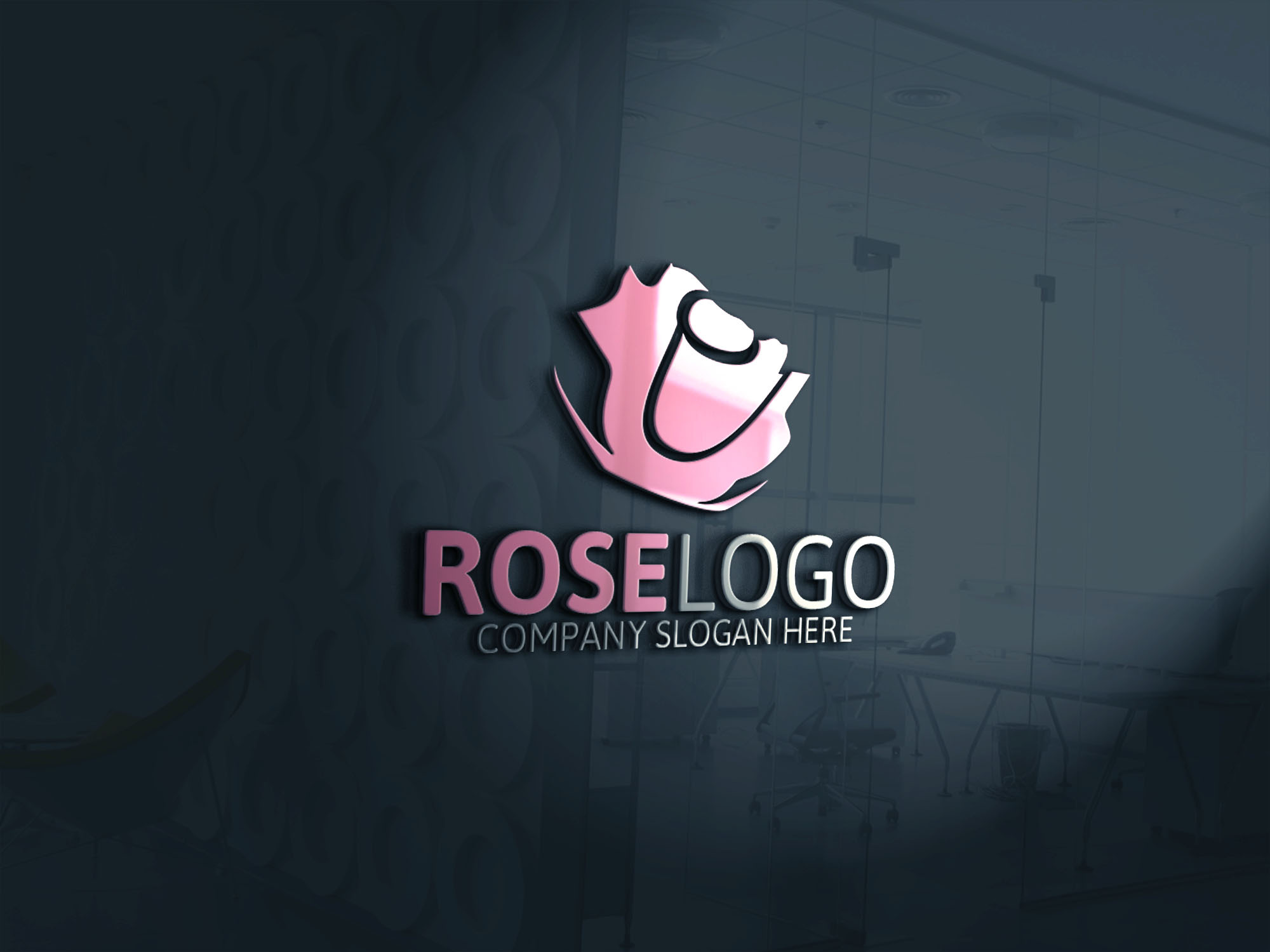 Rose Logo | Creative Illustrator Templates ~ Creative Market