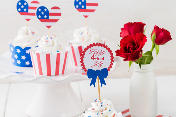 Independence day cupcakes | High-Quality Food Images ~ Creative Market