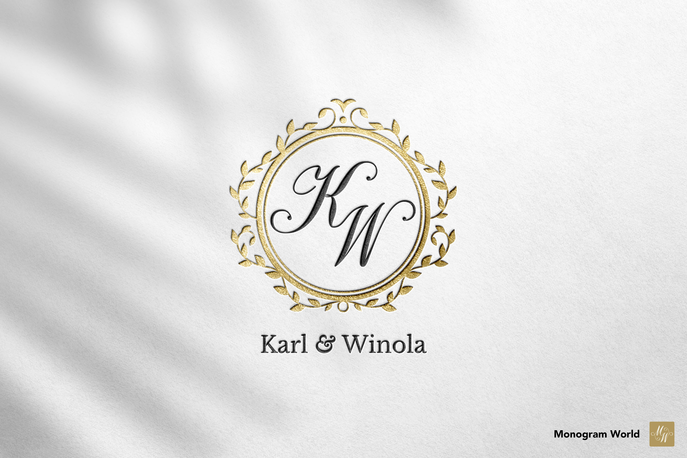 Wedding Monogram Logo, MM Initials