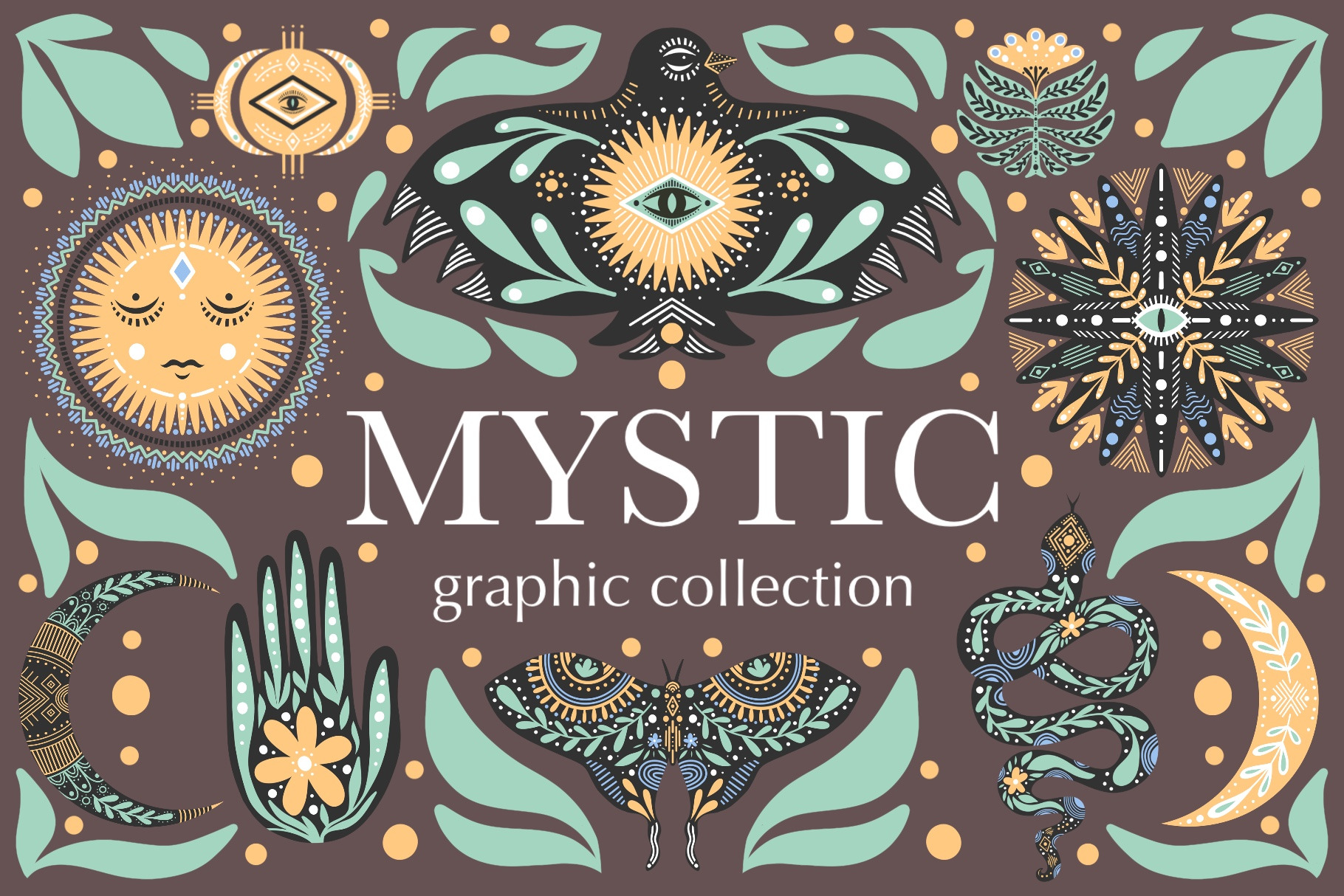 Mystic Graphic Collection Graphic Objects Creative Market